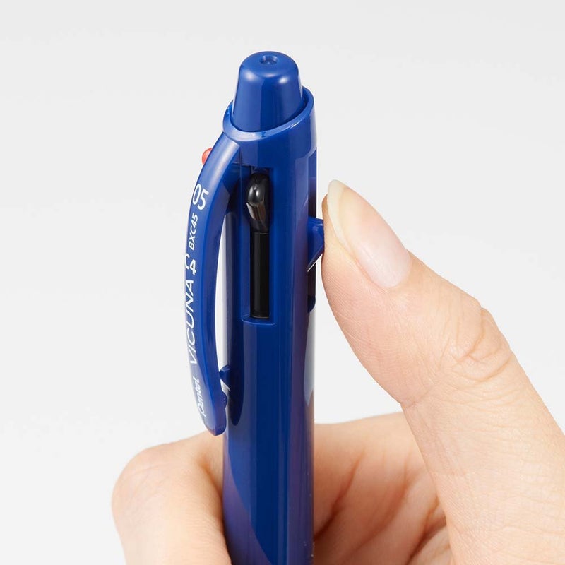 Pentel Ballpoint Pen Vicuna, Extra Fine, Black, Red, Blue, Green, Blue (BXC45C) - Image 4